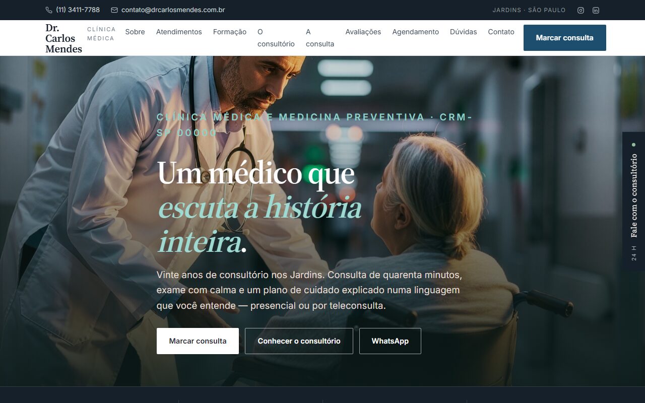 Prévia de Consultório Médico