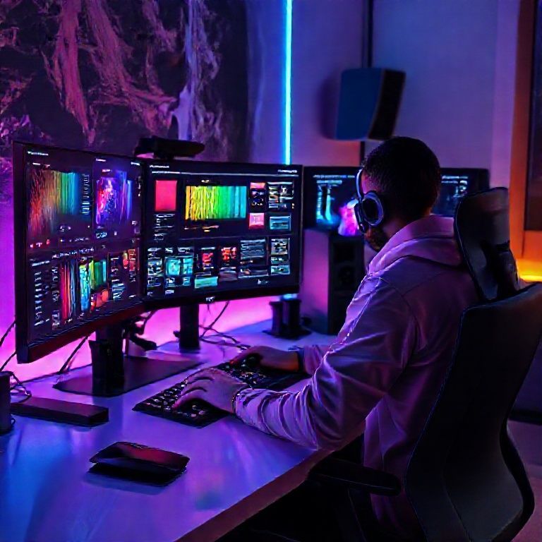 Designer criativo em estúdio moderno