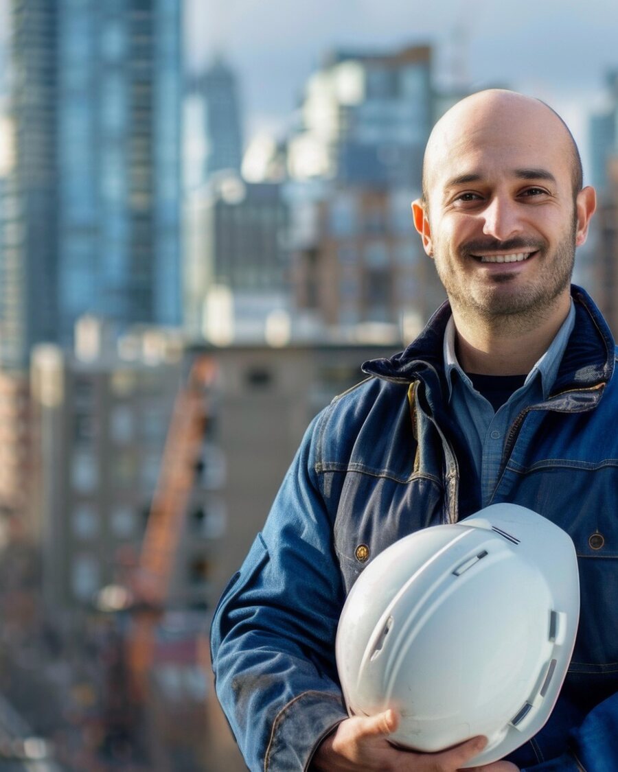 Engenheiro em obra