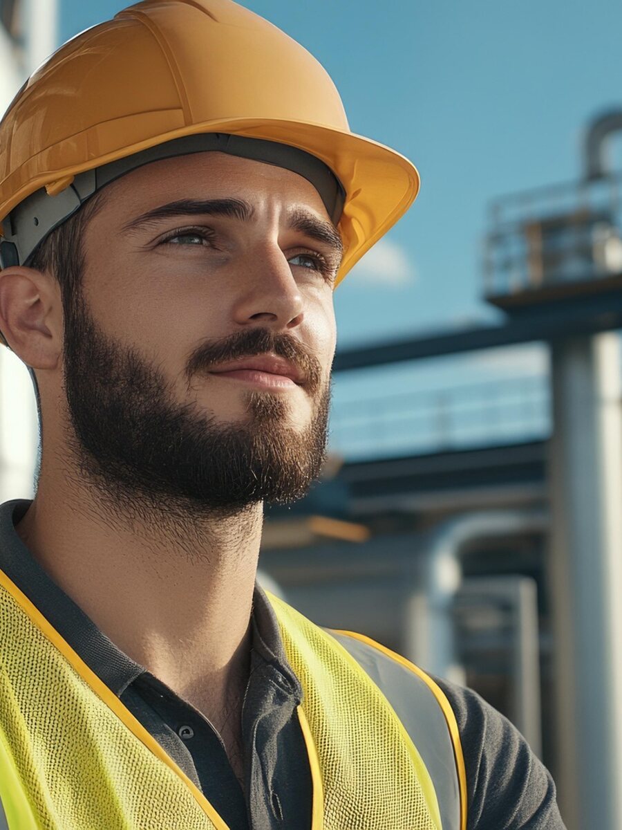 Engenheiro em canteiro de obra