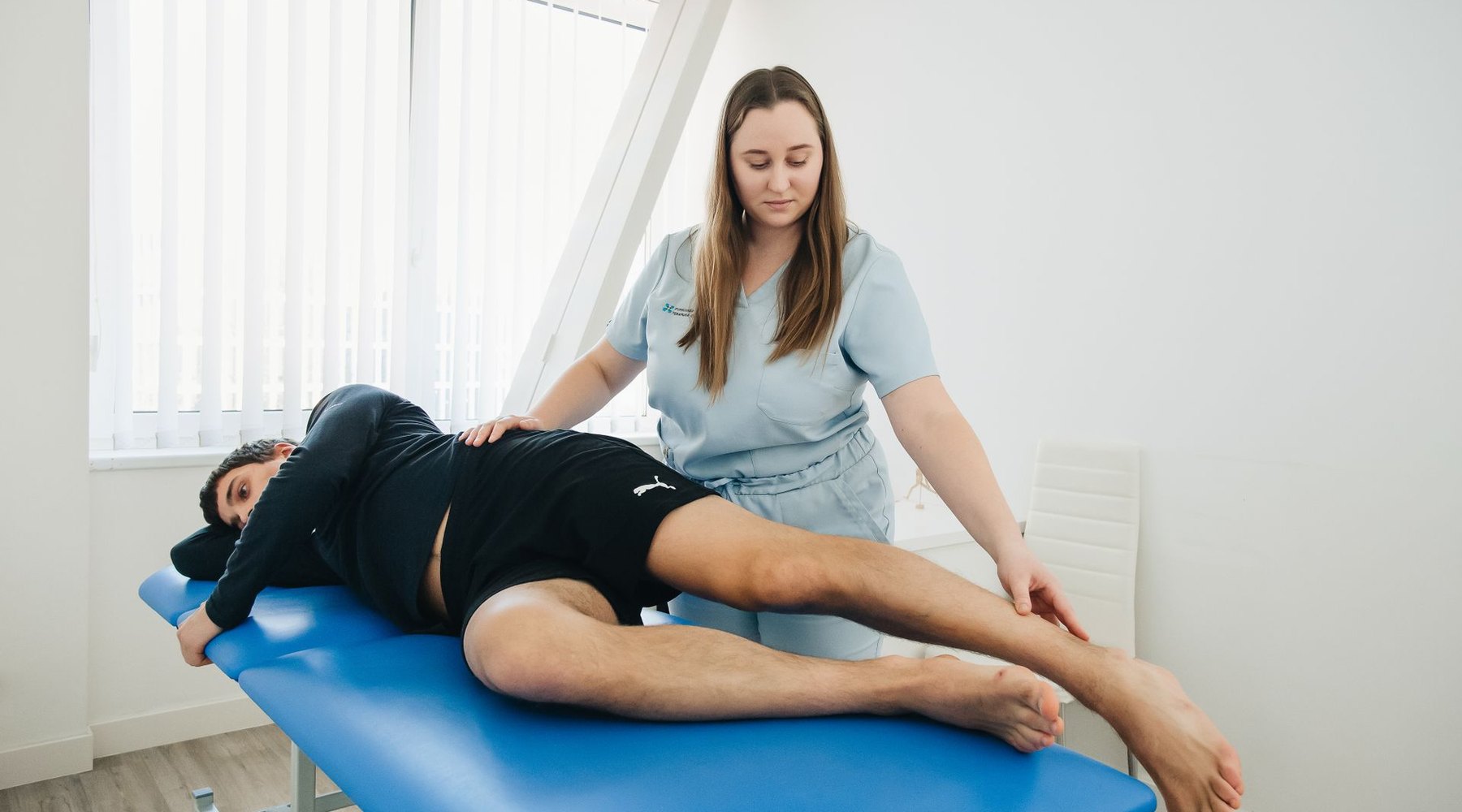 Profissional em atendimento