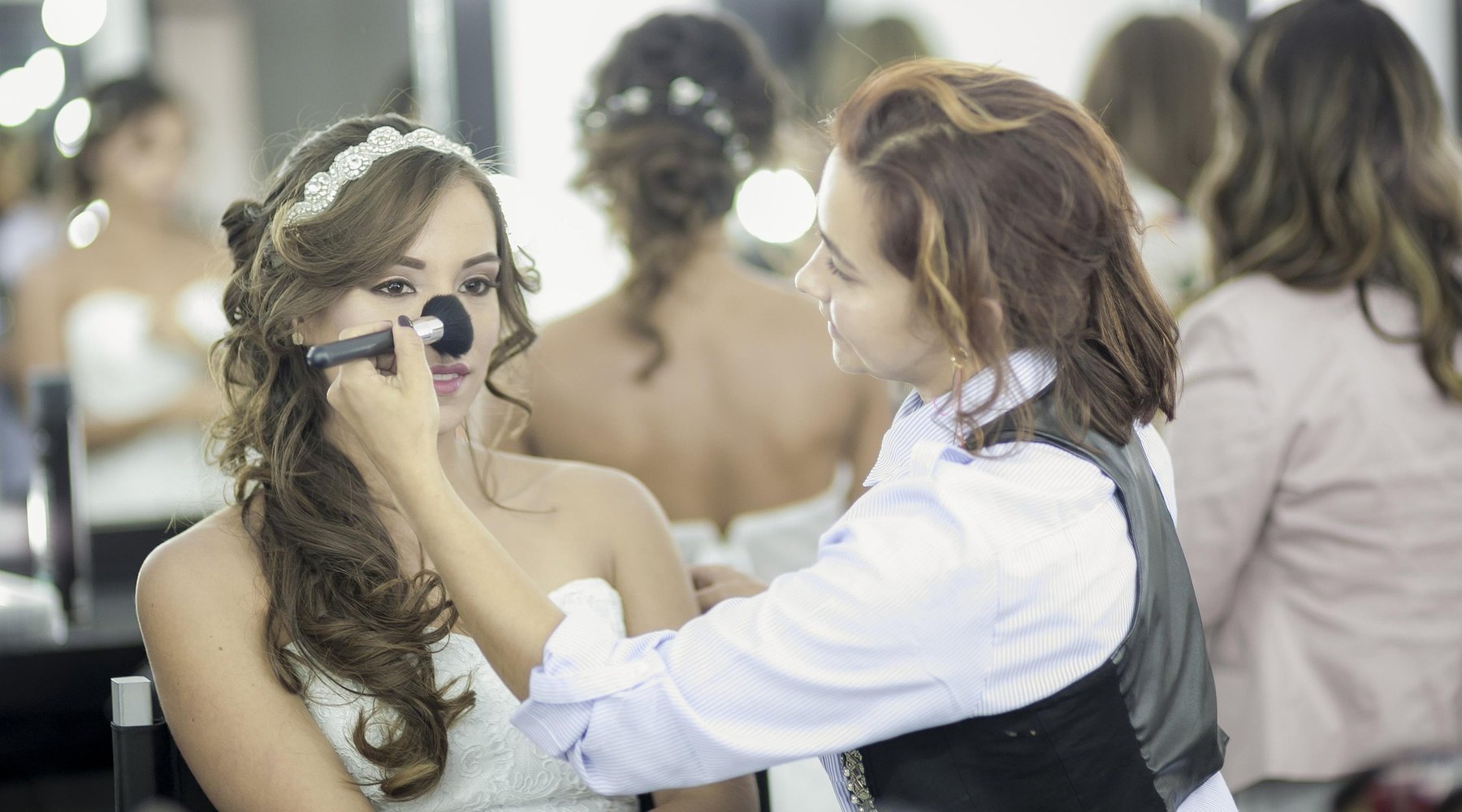 Profissional em atendimento