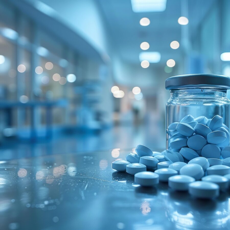 Medicamentos e material do consultório