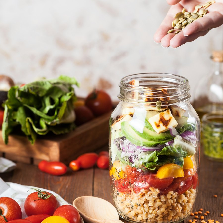 Alimentação equilibrada que acompanha o treino